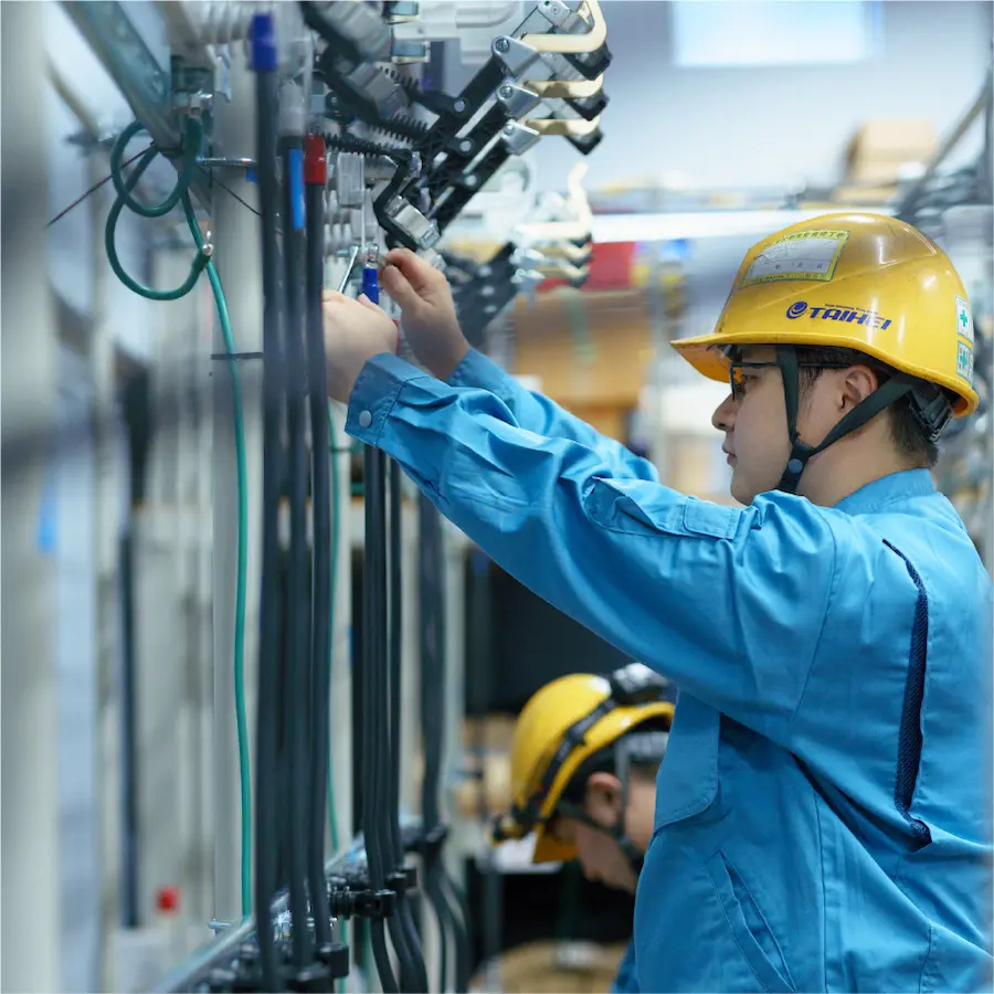 太平電機の作業の様子