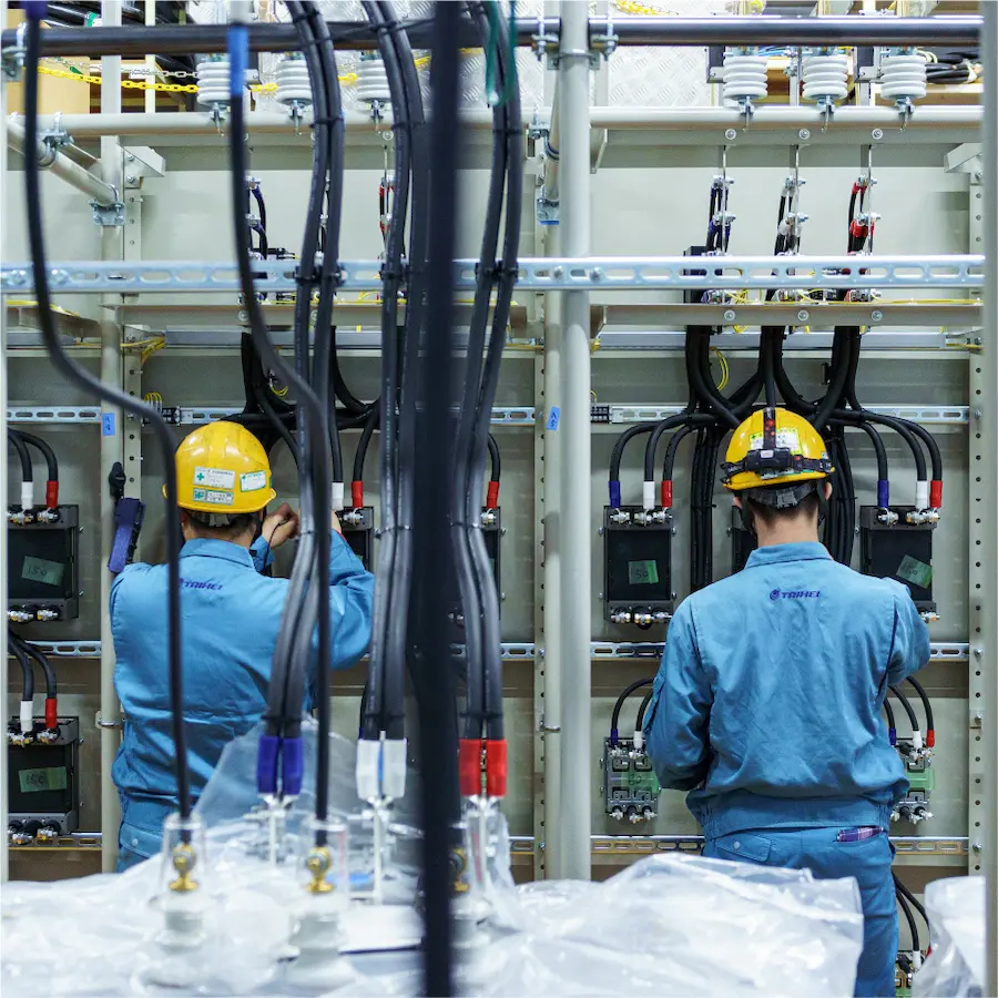 太平電機の作業の様子